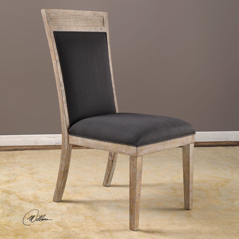 Uttermost Encore Dark Gray Armless Chair image number 2